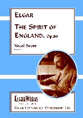 elgar works scores and parts holding page elgar works