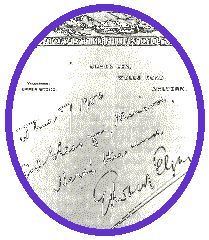 Postcard from Elgar to Jaeger conveying thanks on completion of the scoring of The Dream of Gerontius